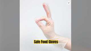 Gants en vinyle PVC bon marché jetables sans danger pour les aliments