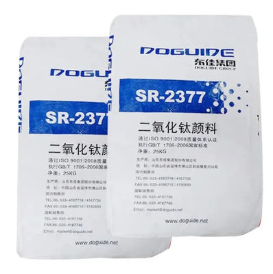 SR-2377 Dioxyde de titane doguide Tio2 avec 93,0% de TIO2 97,0% de rutile et revêtement inorganique Zr.Al