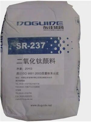 Dongjia SR-237 Pigment de dioxyde de titane rutile recouvert de silicium et d'aluminium avec une résistance aux intempéries élevée et une excellente dispersion