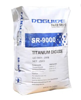 SR-9000 Dioxyde de titane rutile avec revêtement inorganique Zr/Al pour une grande blancheur et résistance à la teinture