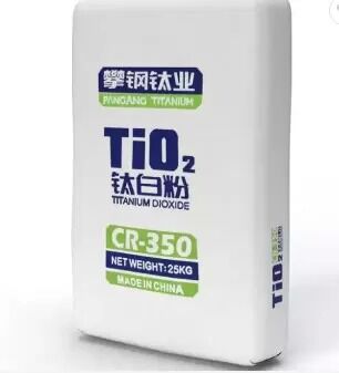 Panzhihua CR-350 Rutile Titanium Dioxide Chloride Process Grade avec un haut lustre, une résistance aux intempéries et une excellente dispersibilité