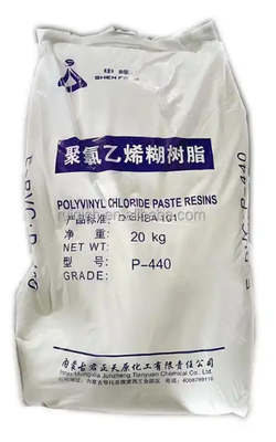 Junzheng P-440 résine de PVC de qualité pâteuse à faible teneur en volatiles et degré de polymérisation moyen