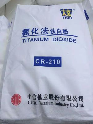 CITIC CR-210 Dioxyde de titane rutile de traitement au chlorure à haute capacité de dissimulation et à teinte bleutée pour les masterbatches de polyolefine