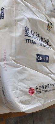 Dioxyde de titane rutile CR-210 avec un pouvoir masquant élevé, une excellente dispersibilité et une nuance bleuâtre pour le mélange maître de polyoléfine