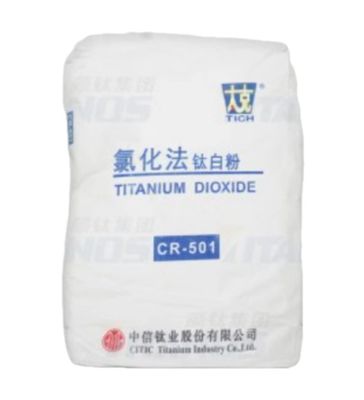 Rutile de haute blancheur Dioxyde de titane TiO2 CR-501 Chlorure Processus Général Type