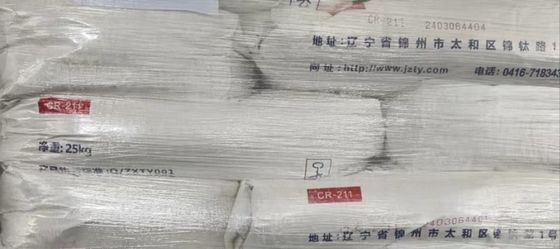 Processus de chlore de Tio2 rutile Dioxyde de titane CR-211 avec 96,5% de Tio2 pour le polycarbonate