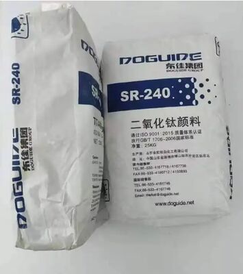 SR-240 Dioxyde de titane rutile TiO2 avec une blancheur élevée, une excellente dispersion et une densité apparente élevée pour les mélanges maîtres