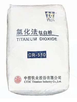 Dioxyde de titane rutile CR-510 par procédé au chlorure pour revêtements et plastiques, avec haute brillance et applications multifonctionnelles