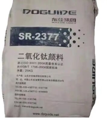 Dioxyde de titane rutile SR-2377 Tio2 à haute achromatisation, blanc supérieur et durabilité moyenne