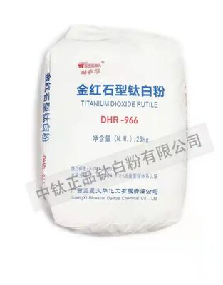 Dioxyde de titane rutile DHR-966 avec revêtement inorganique silicium-aluminium pour une haute force tinctoriale et une large applicabilité