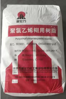 Chenhongli C-155 résine de pâte en PVC de valeur K-80 à degré de polymérisation élevé et viscosité contrôlable moyenne pour le cuir artificiel et les produits de trempage