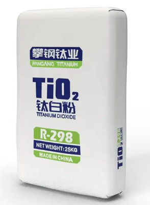 Pangang R-298 Pigment de dioxyde de titane de qualité rutile à haute pureté TiO2, excellente dispersibilité et faible teneur en volatiles