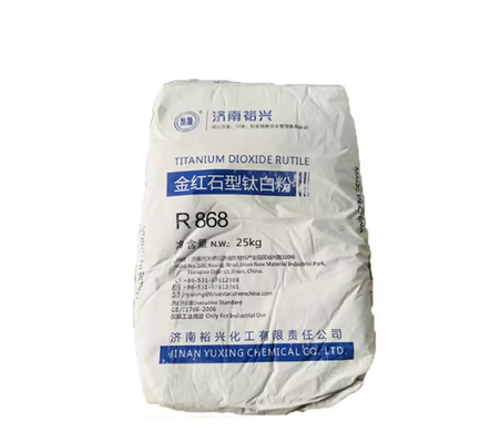 Bluestar Jinan Yuxing R868 Dioxyde de titane rutile à haute blancheur, résistance à la teinture élevée et faible absorption d'huile