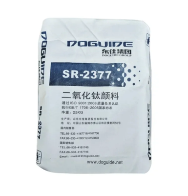DOGUIDE GROUP SR-2377 Dioxyde de titane rutile avec revêtement inorganique Zr-Al pour une excellente dispersibilité dans l'eau et une blancheur ≥ 97,0 en poudre sèche