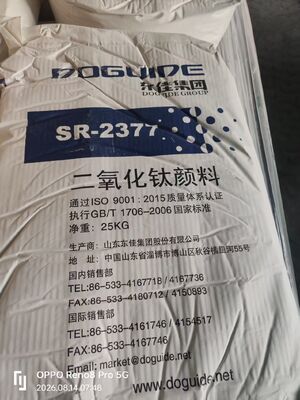 Pigment de dioxyde de titane rutile Sr-2377 Doguide Tio2 pour revêtements en poudre
