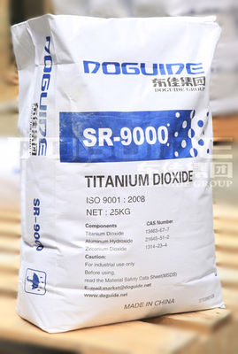 DOGUIDE GROUP SR-9000 Dioxyde de titane rutile avec revêtement en zirconium et en aluminium pour une blancheur élevée et une excellente dispersibilité dans l'eau