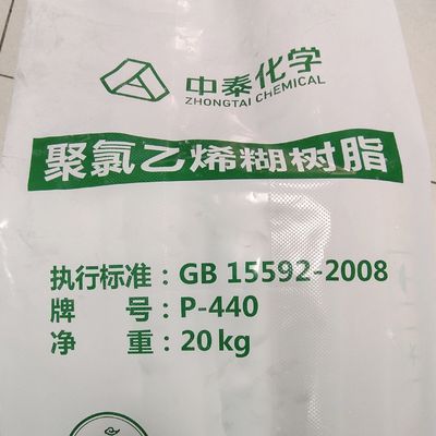Haute résine d'émulsion de PVC de polymérisation P-440 E-PVC pour le cuir de couche supérieure