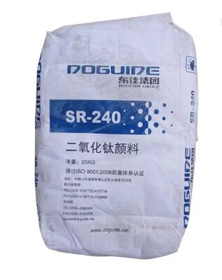 Pigment dioxyde de titane rutile SR-240 avec une teneur en TiO₂ ≥96%, une teneur en rutile ≥97% et une blancheur ≥97%