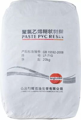 LF-71G Résine de pâte en PVC à haute polymérisation à degré de polymérisation élevé 1700±100, viscosité de type B faible 3500±1500 mPa*s et VCM ultra-faible ≤ 5,0 μg/g