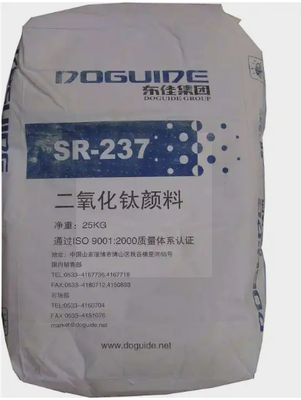 SR-237 Dioxyde de titane rutile avec revêtement inorganique au silicium-aluminium pour une haute résistance à la dissimulation dans les systèmes de revêtement à base d'eau