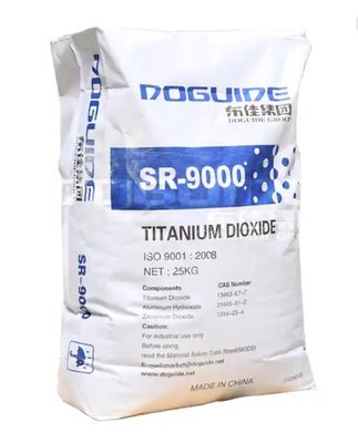 Pigment de dioxyde de titane rutile SR-9000 Zirconium-Aluminium avec une force de pouvoir colorant élevée et d'excellentes performances de dispersion